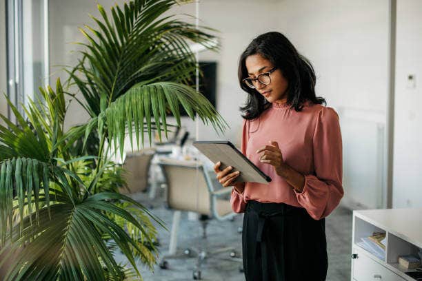 Lady with Notepad