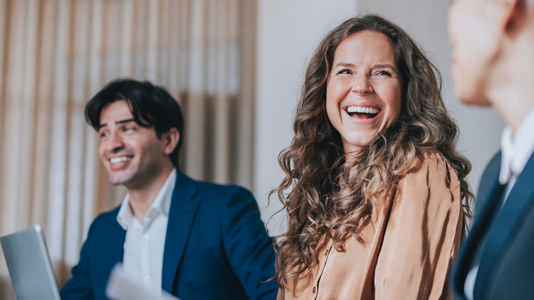 people laughing