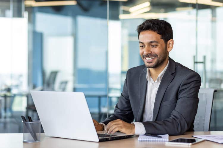 A man with Laptop