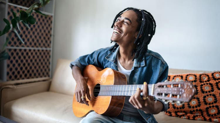 Man with guitar
