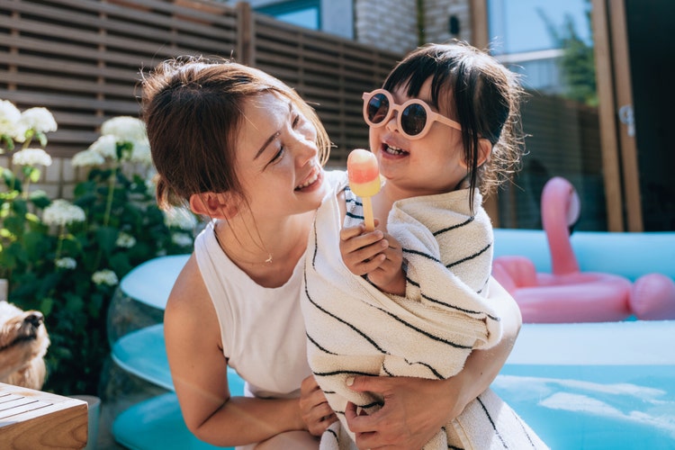 women and child