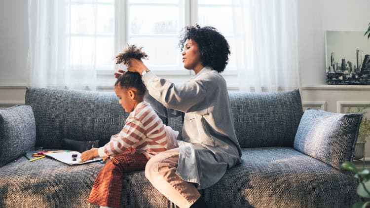 Women and her daughter