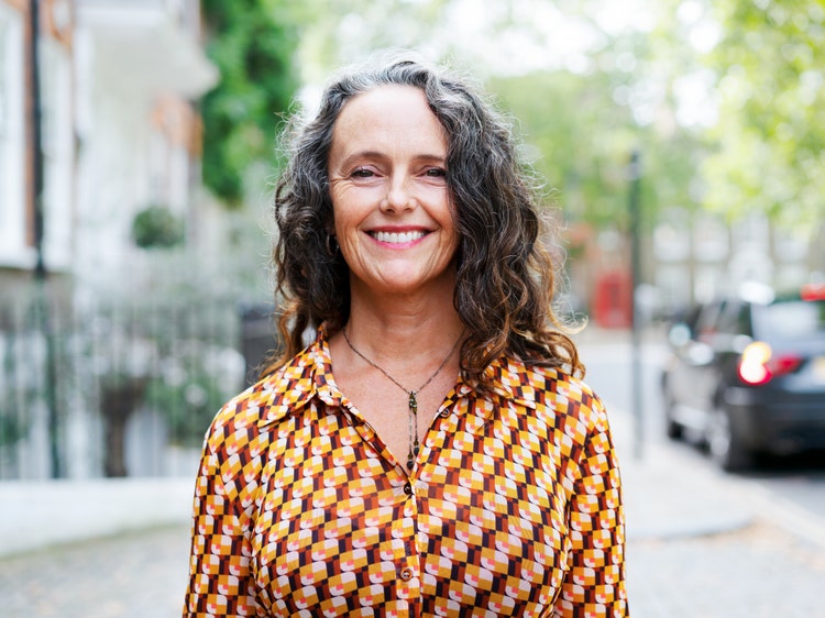 woman smiling at the camera